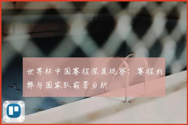 世界杯中国赛程深度观察：赛程利弊与国家队前景分析