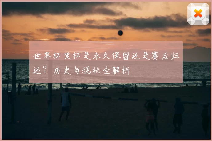 世界杯奖杯是永久保留还是赛后归还？历史与现状全解析