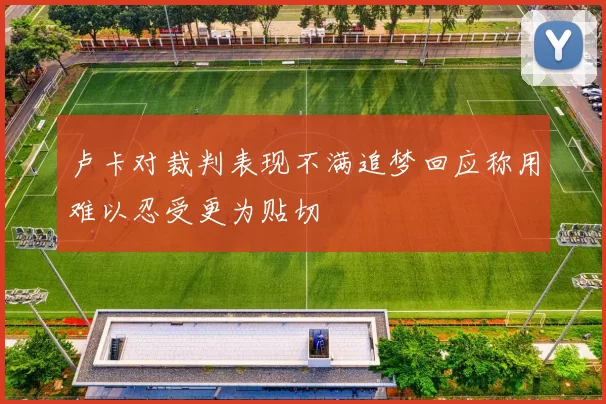 卢卡对裁判表现不满追梦回应称用难以忍受更为贴切