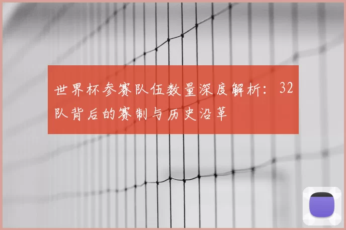 世界杯参赛队伍数量深度解析：32队背后的赛制与历史沿革