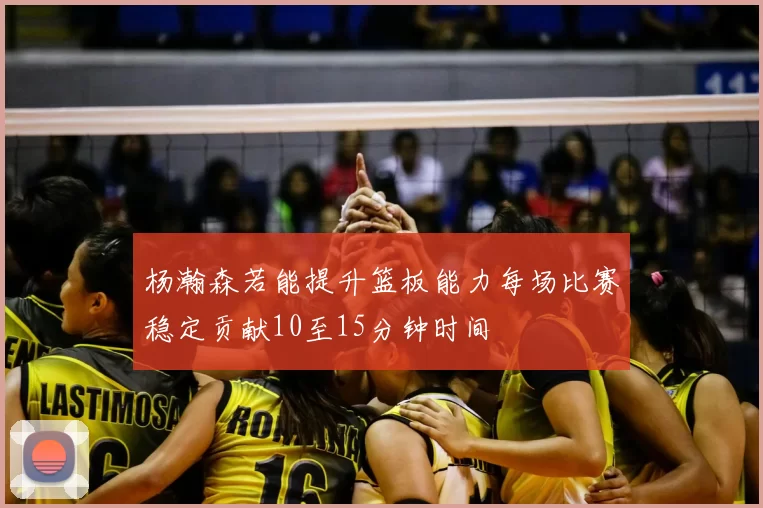 杨瀚森若能提升篮板能力每场比赛稳定贡献10至15分钟时间