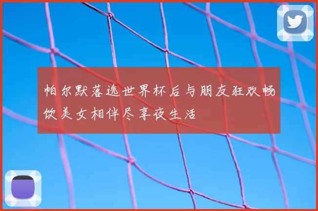 帕尔默落选世界杯后与朋友狂欢畅饮美女相伴尽享夜生活